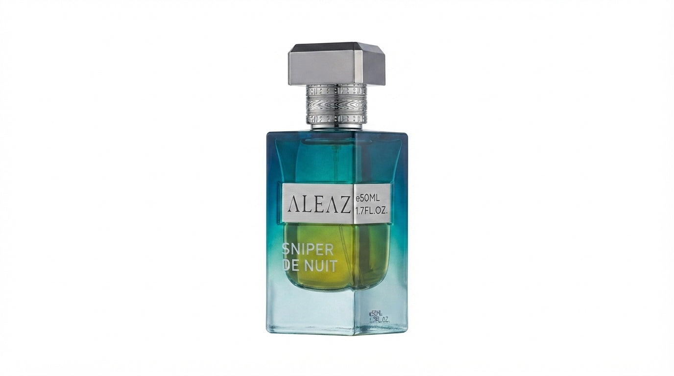 ALEAZ Sniper De Nuit woody spiced Eau de Parfum for men — 50 ml bottle