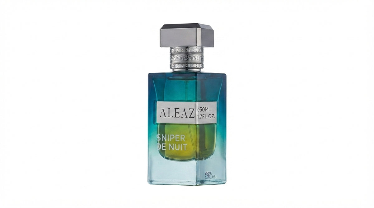 ALEAZ Sniper De Nuit woody spiced Eau de Parfum for men — 50 ml bottle