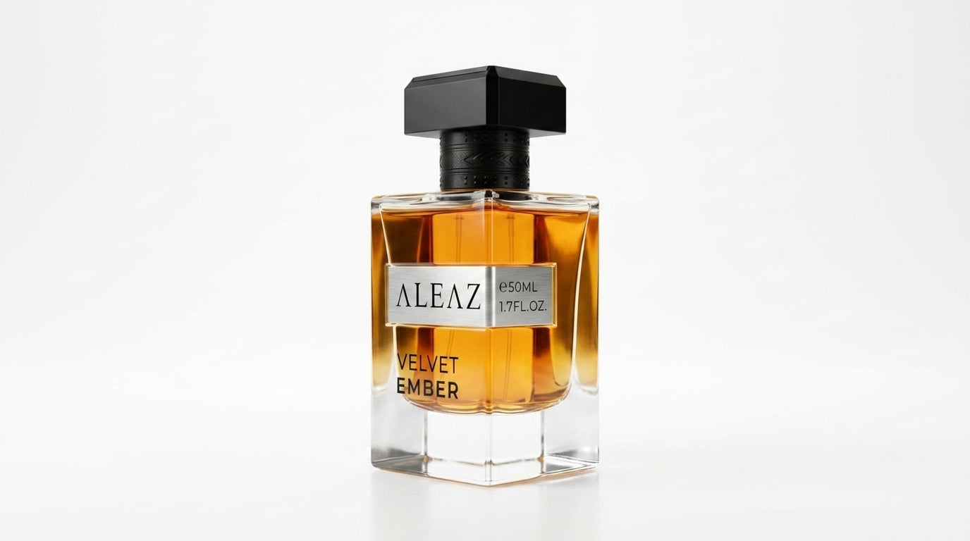 ALEAZ Velvet Ember amber oud signature Eau de Parfum — 50 ml bottle