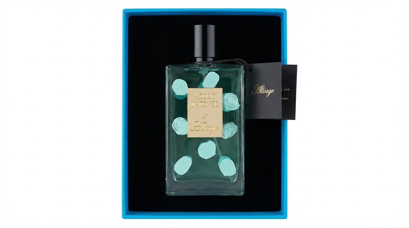 Alliage Azure Intense woody aromatic Eau de Parfum for men — 100 ml bottle