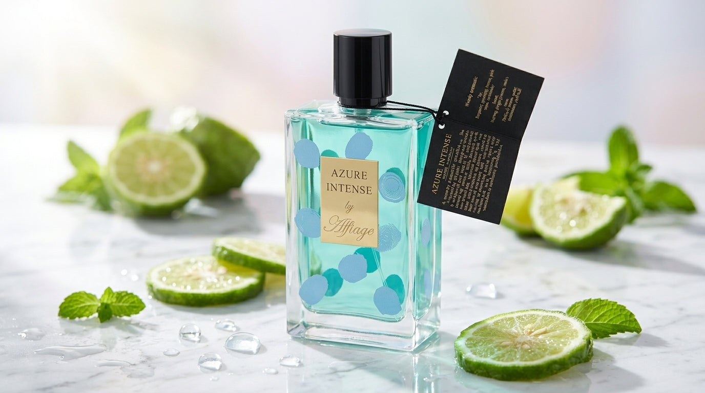 Alliage Azure Intense woody aromatic Eau de Parfum for men — 100 ml bottle