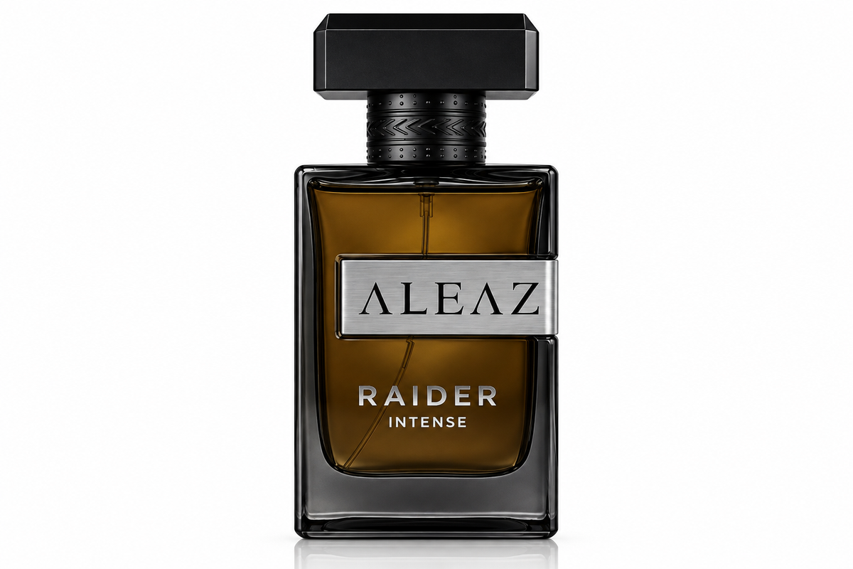 Aleaz Raider Intense woody oriental Eau de Parfum for men — 50 ml bottle
