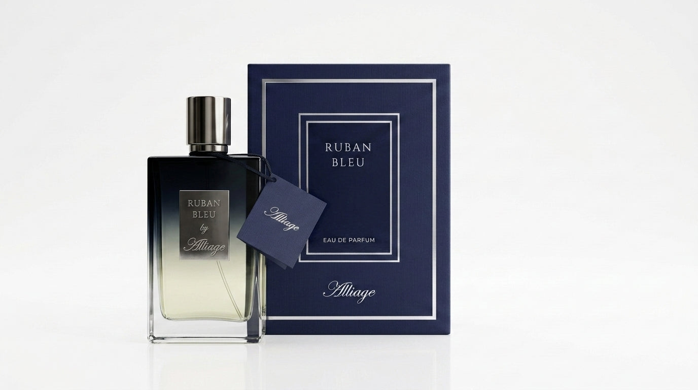 Alliage Ruban Bleu fresh woody Eau de Parfum for men — 100 ml bottle
