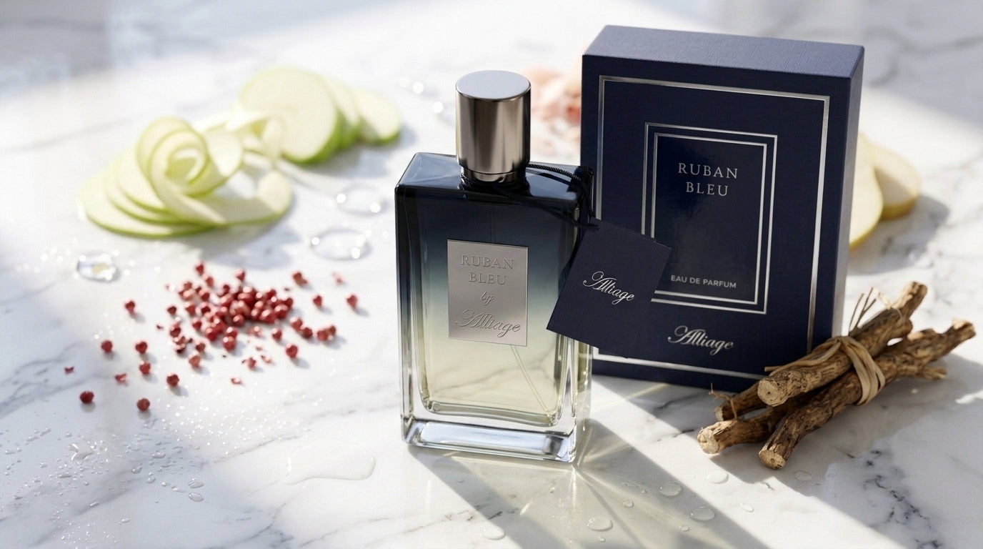 Alliage Ruban Bleu fresh woody Eau de Parfum for men — 100 ml bottle
