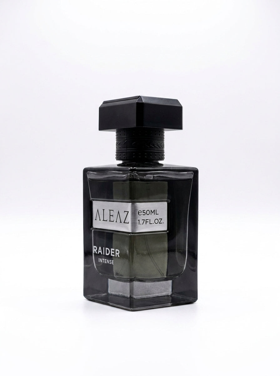 ALEAZ Raider Intense woody oriental Eau de Parfum for men — 50 ml bottle