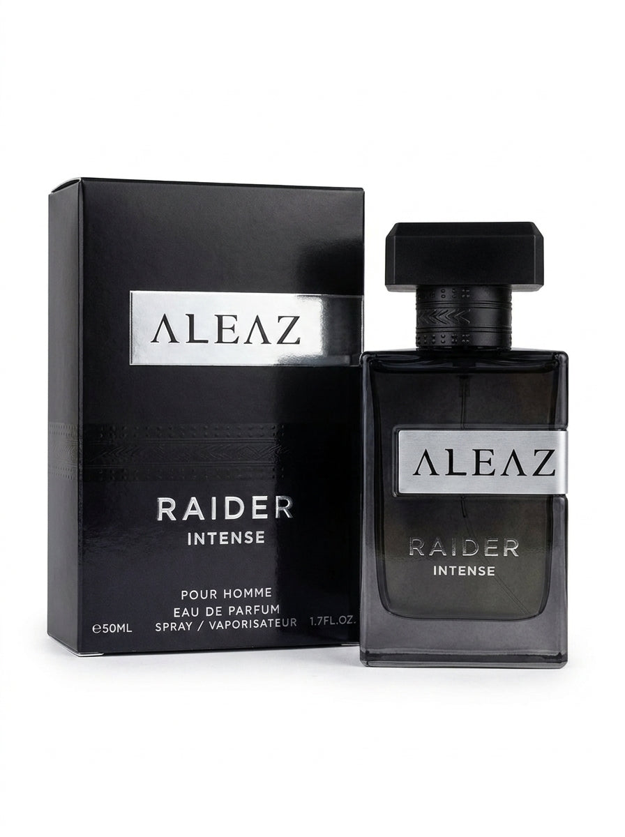 ALEAZ Raider Intense woody oriental Eau de Parfum for men — 50 ml bottle