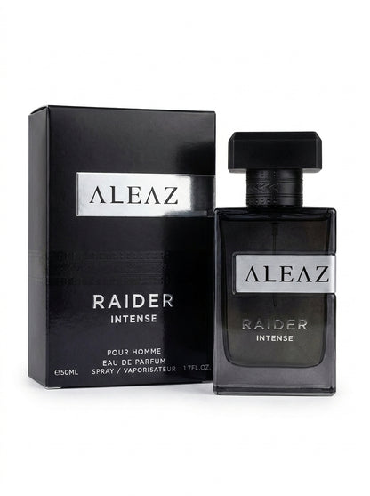 ALEAZ Raider Intense woody oriental Eau de Parfum for men — 50 ml bottle