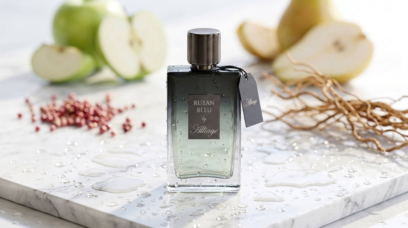 Alliage Ruban Bleu fresh woody Eau de Parfum for men — 100 ml bottle