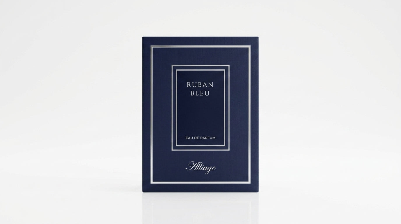 Alliage Ruban Bleu fresh woody Eau de Parfum for men — 100 ml bottle