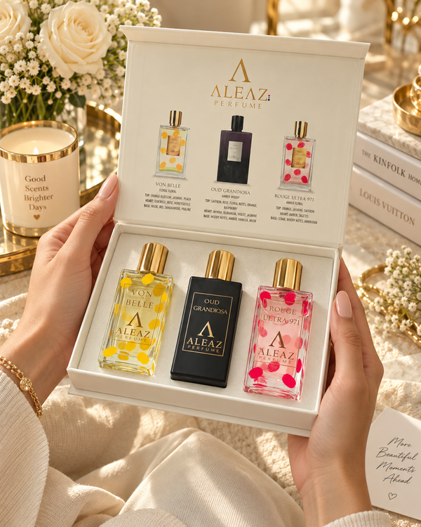 ALEAZ Discovery Set — Von Belle + Oud Grandiose + Rouge Ultra 971 | 3 x 30ml EDP